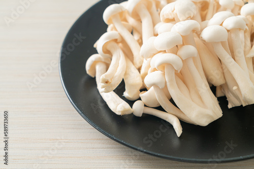 white beech mushroom or white reishi mushroom