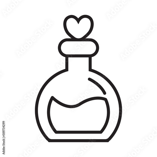 Poison and parfume transparent illustration