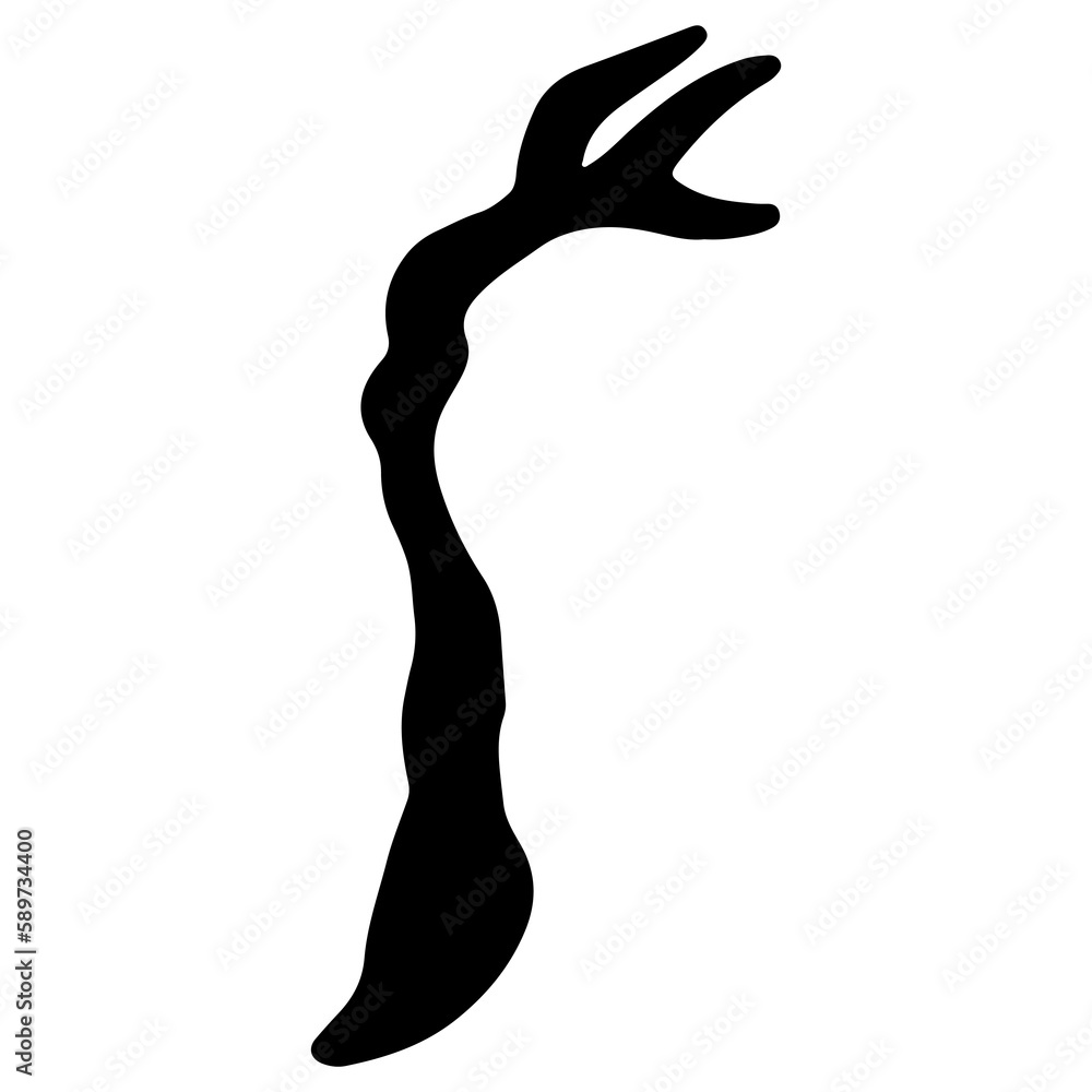 Fototapeta premium branches and tree trunks transparent illustration