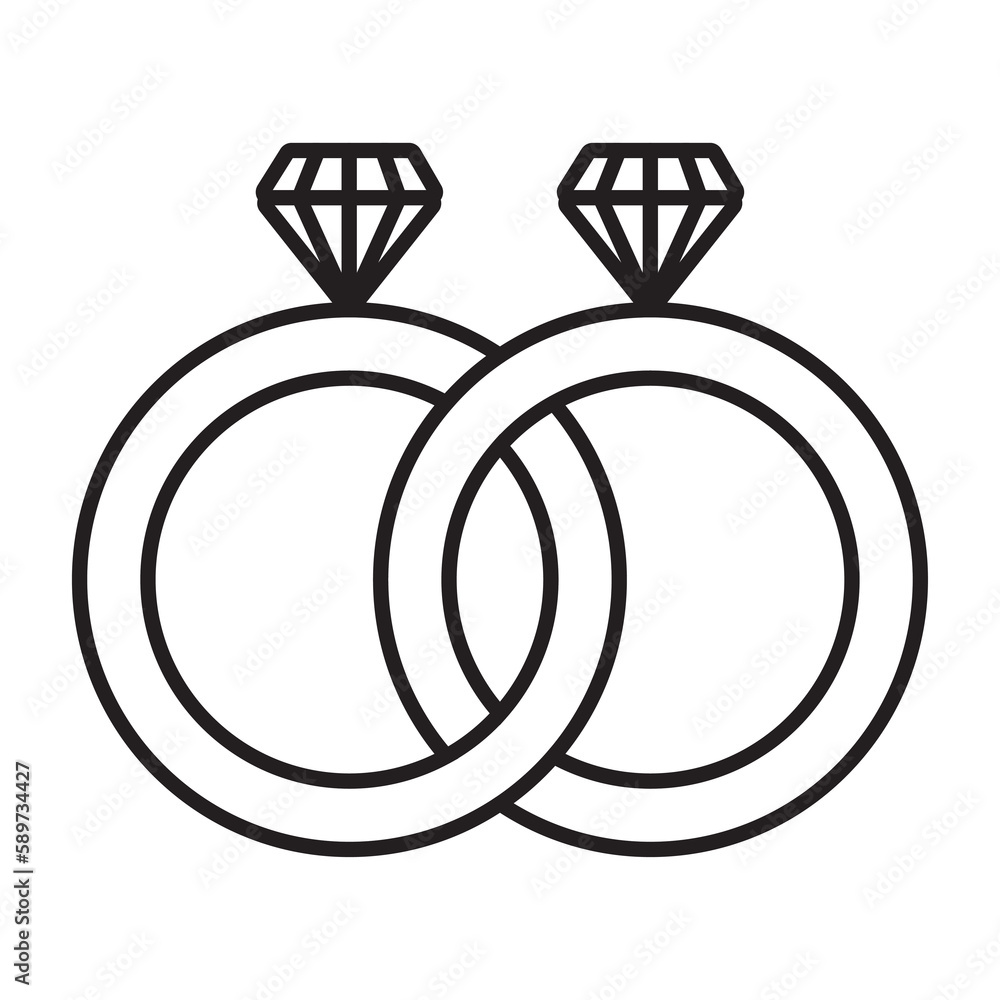 Diamond ring, engagement ring transparent illustration Diamond ring, engagement ring transparent illustration