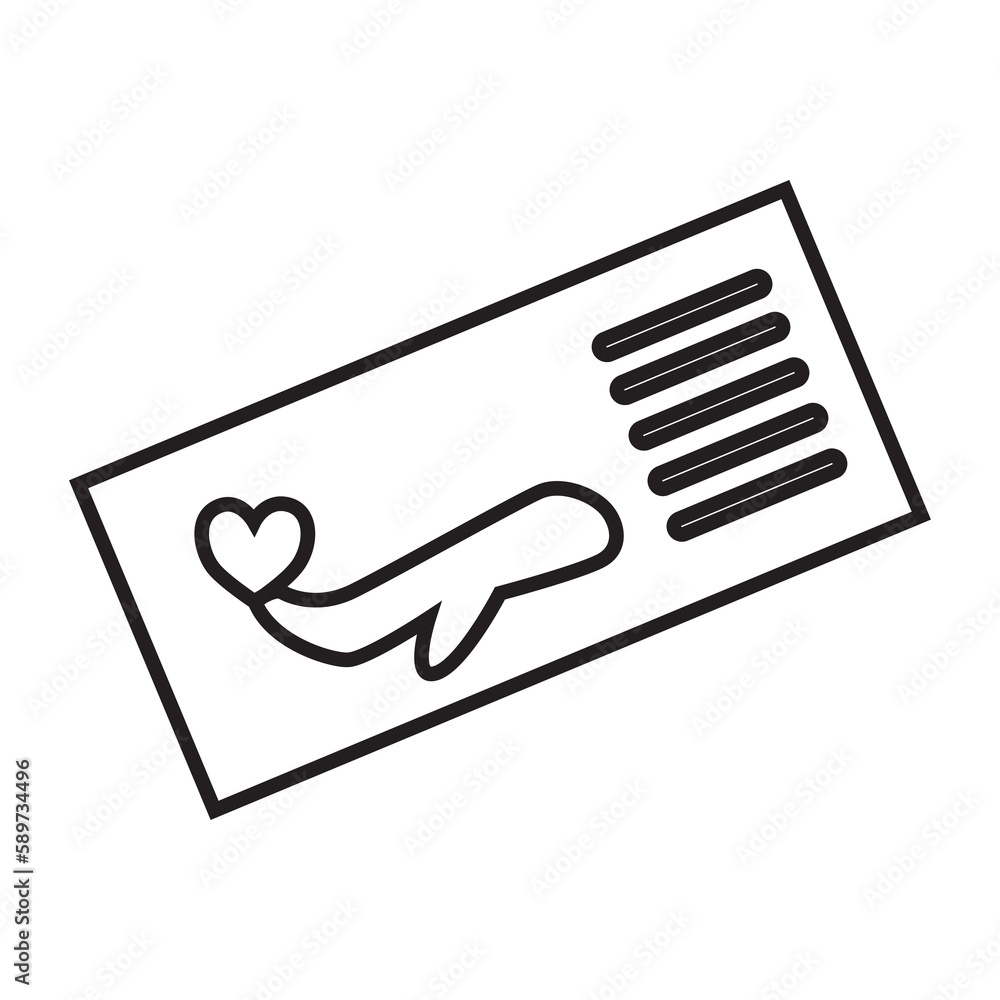 Fototapeta premium Flight ticket transparent illustration