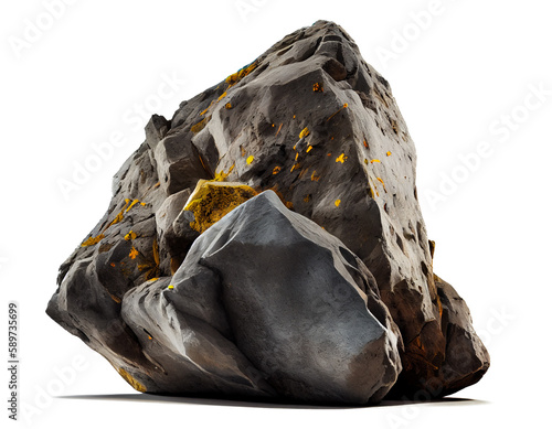 Rocks on a transparent background (PNG) generative AI