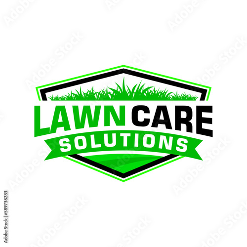 lawn care logo design creative idea vector design inspiration	
