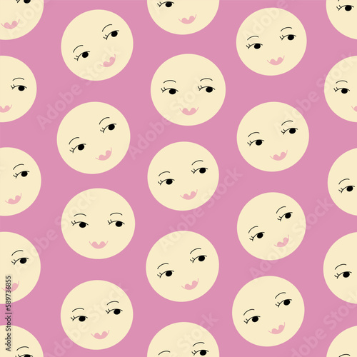 Seamless pattern, repeating background. Cute creative surface design.