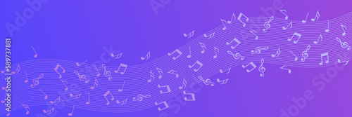 Abstract music background vector