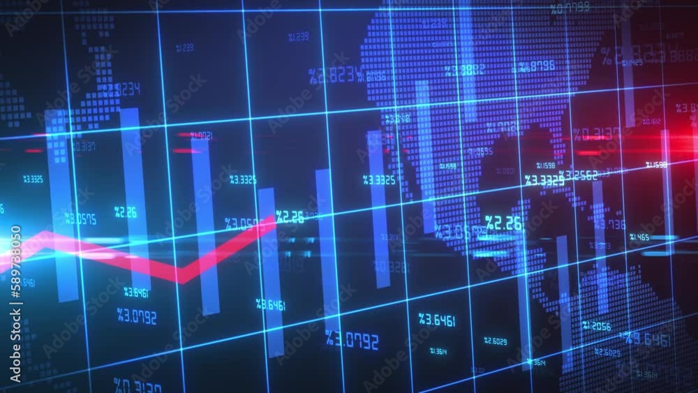 Financial graph economic inflation deflation low interest rate price chart Financial graph economic inflation deflation low interest rate price chart