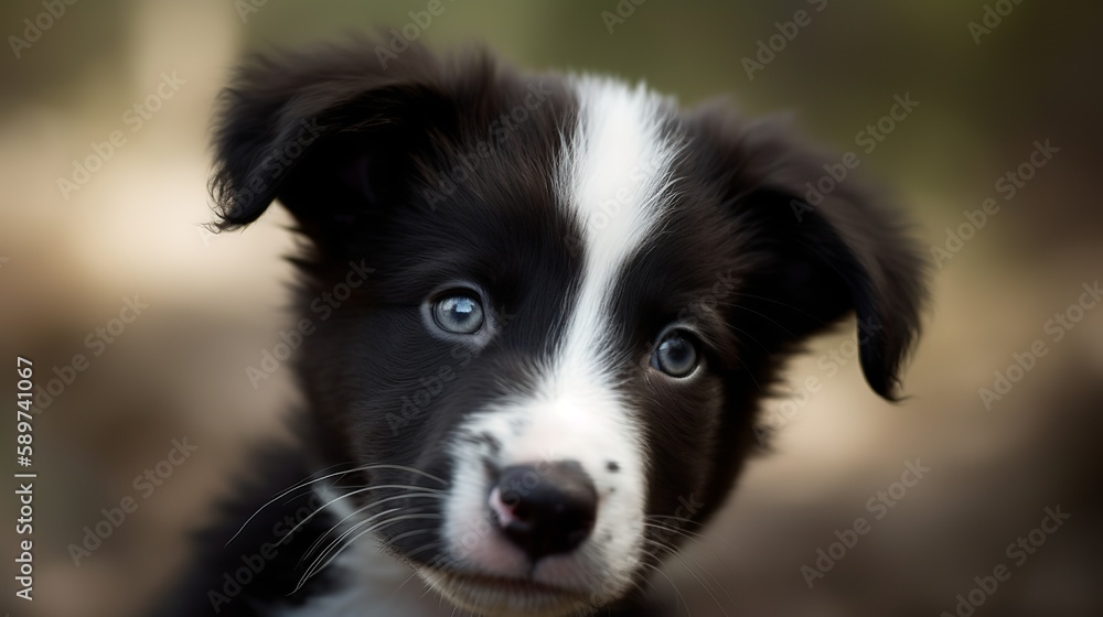 Adorable Border Collie Puppy