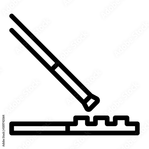 tactile line icon