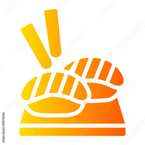 sushi gradient icon