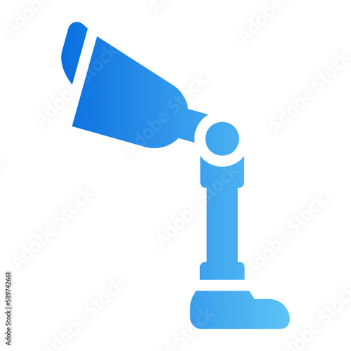 prosthetic leg gradient icon