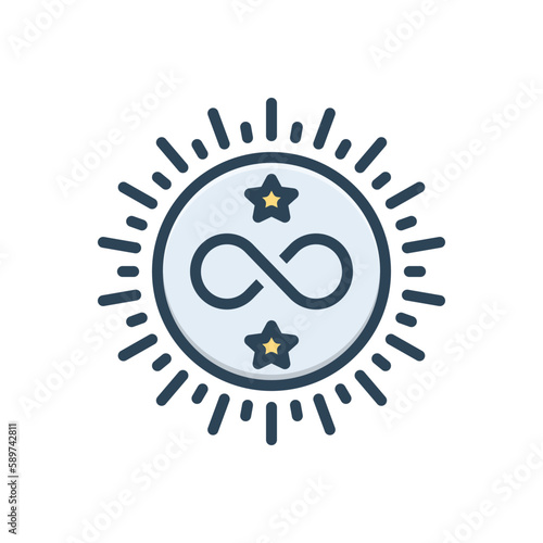 Color illustration icon for eternal 