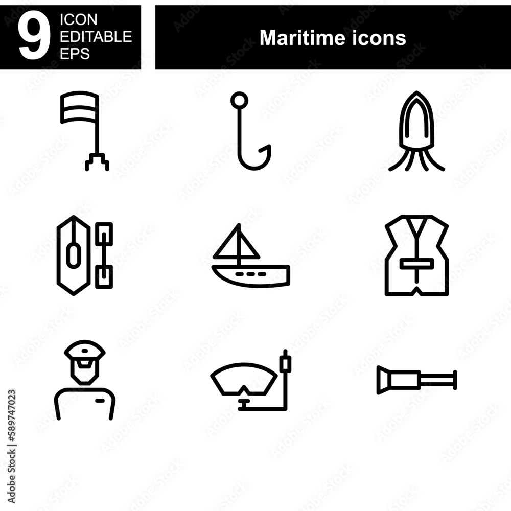 maritime icon or logo isolated sign symbol vector illustration - Collection of high quality black style vector icons
maritime icon or logo isolated sign symbol vector illustration - Collection of high quality black style vector icons