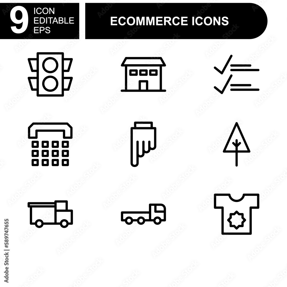 online shopping and ecommerce icon or logo isolated sign symbol vector illustration - Collection of high quality black style vector icons
online shopping and ecommerce icon or logo isolated sign symbol vector illustration - Collection of high quality black style vector icons
