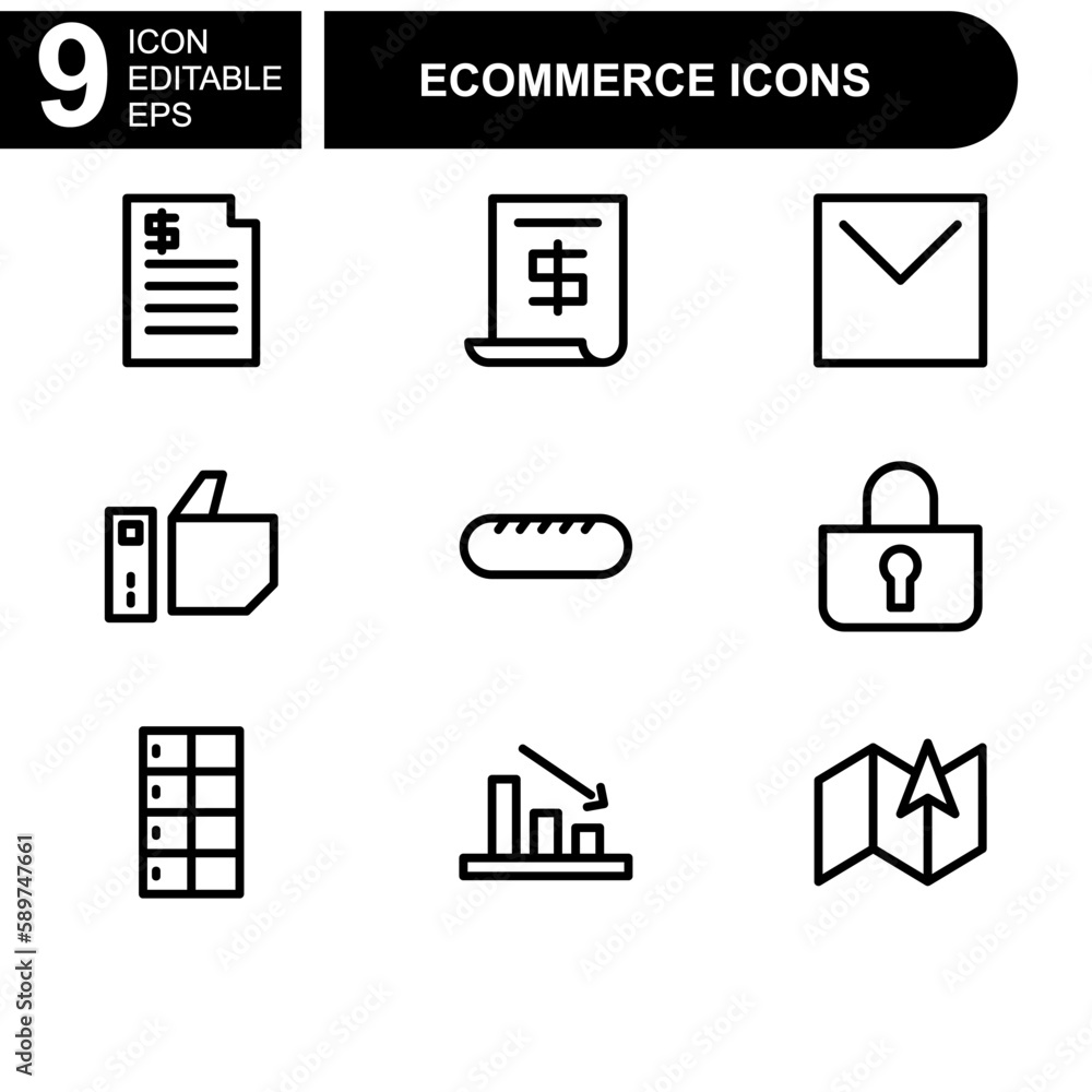 online shopping and ecommerce icon or logo isolated sign symbol vector illustration - Collection of high quality black style vector icons
online shopping and ecommerce icon or logo isolated sign symbol vector illustration - Collection of high quality black style vector icons