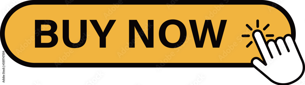 Hand Mouse Cursor Clicks the Buy Now Button Hand Mouse Cursor Clicks the Buy Now Button