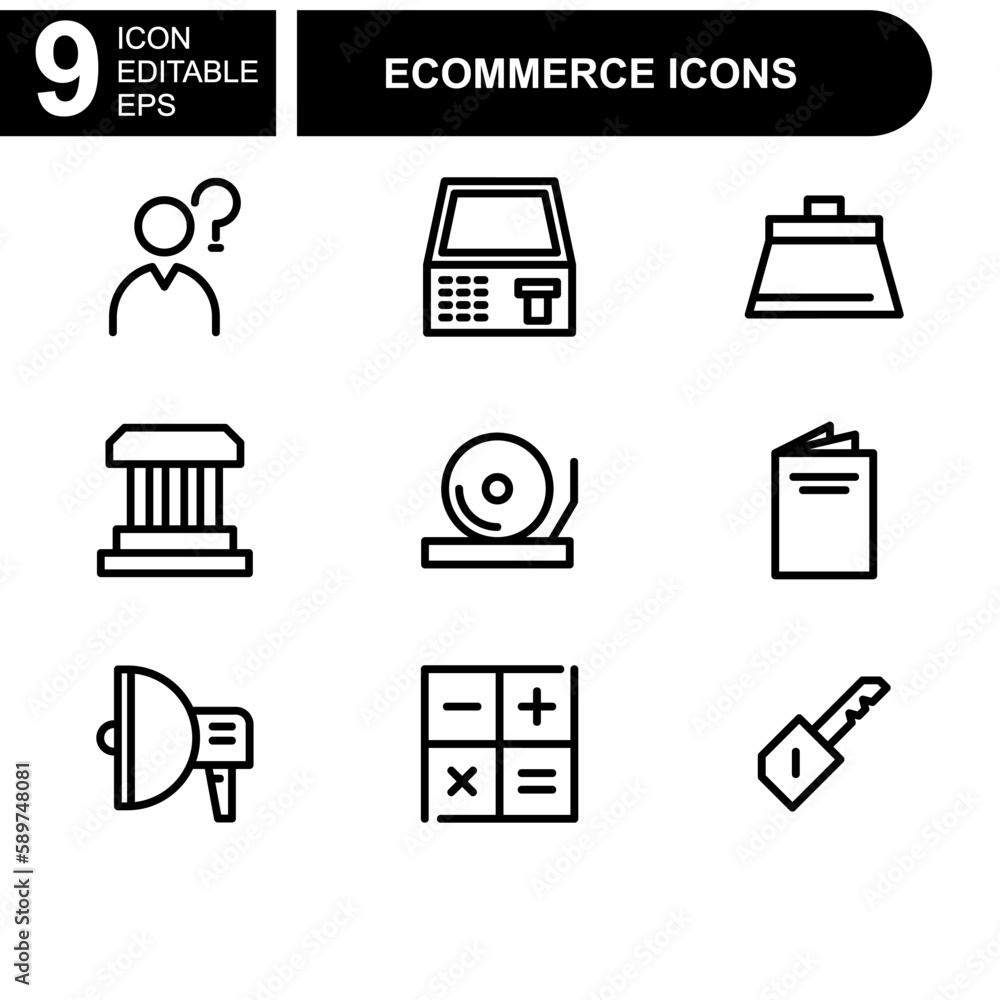 online shopping and ecommerce icon or logo isolated sign symbol vector illustration - Collection of high quality black style vector icons
online shopping and ecommerce icon or logo isolated sign symbol vector illustration - Collection of high quality black style vector icons