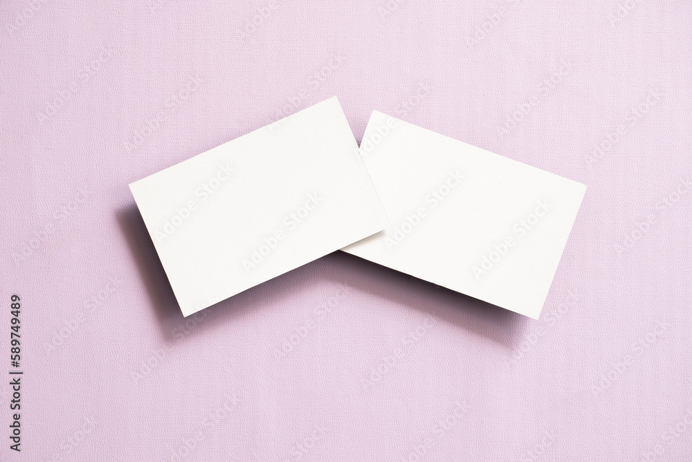 Blank white business card for mockups Blank white business card for mockups