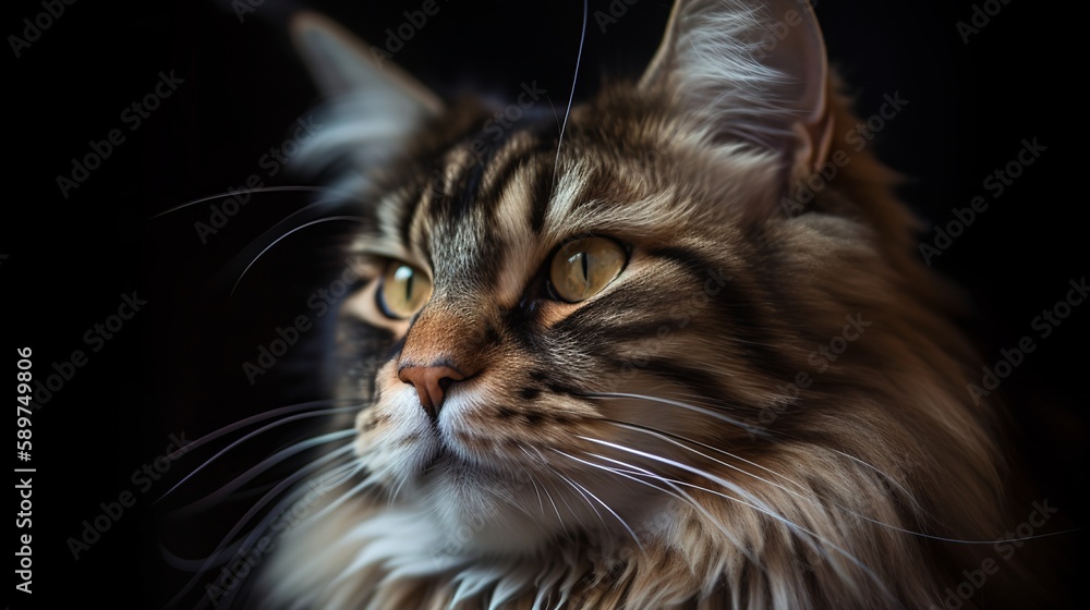 The majestic beauty of a Maine Coon The majestic beauty of a Maine Coon