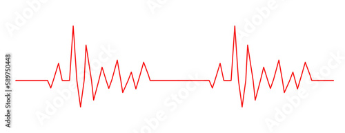 heart beat electrocardiogram on the monitor