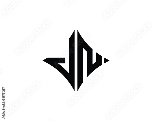 JN logo design vector template photo