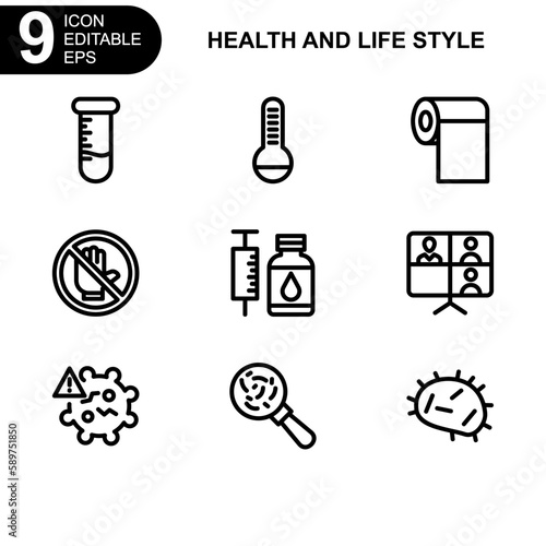 health and life style icon or logo isolated sign symbol vector illustration - Collection of high quality black style vector icons 
