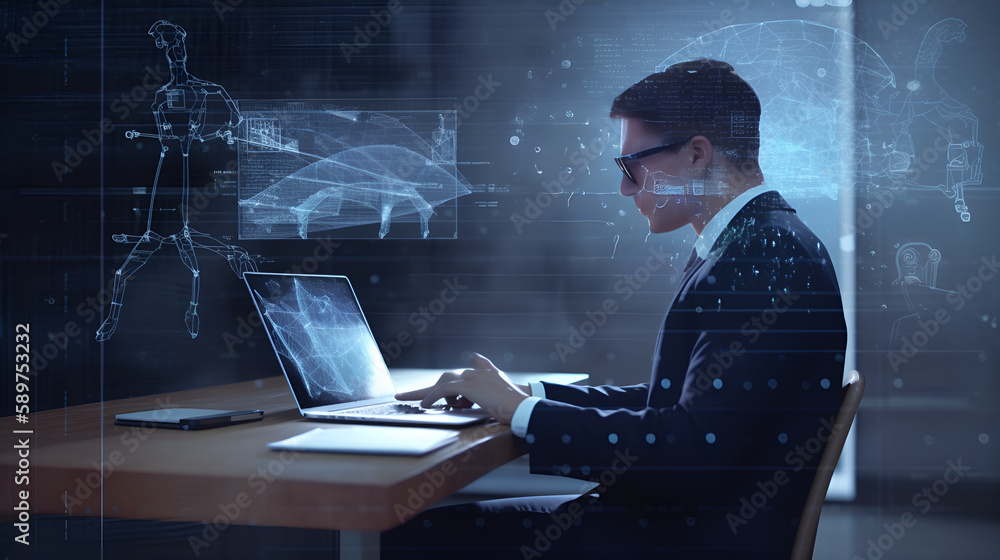 business person working on laptop business person working on laptop