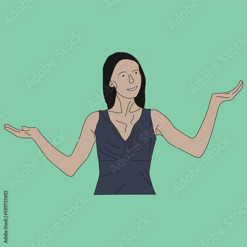 cheering girl vector and cheering woman vector