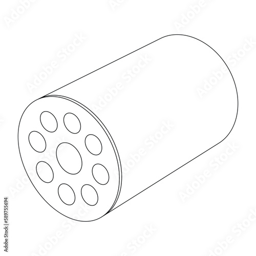 car oil filter icon vector