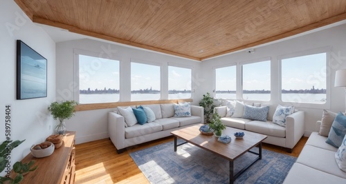 Living the Boatel Life in NYC: A Look Inside a Houseboat Home generative ai