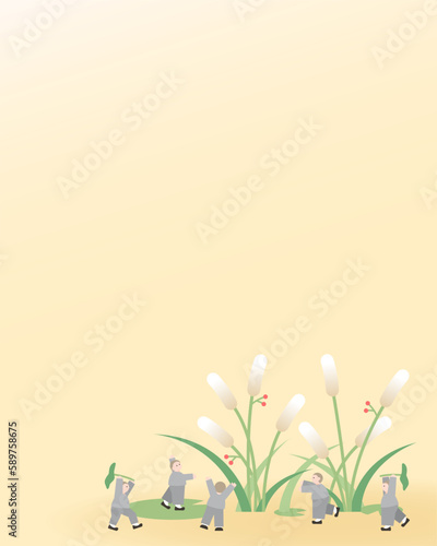 Buddhist Illustration on Buddha's Birthday