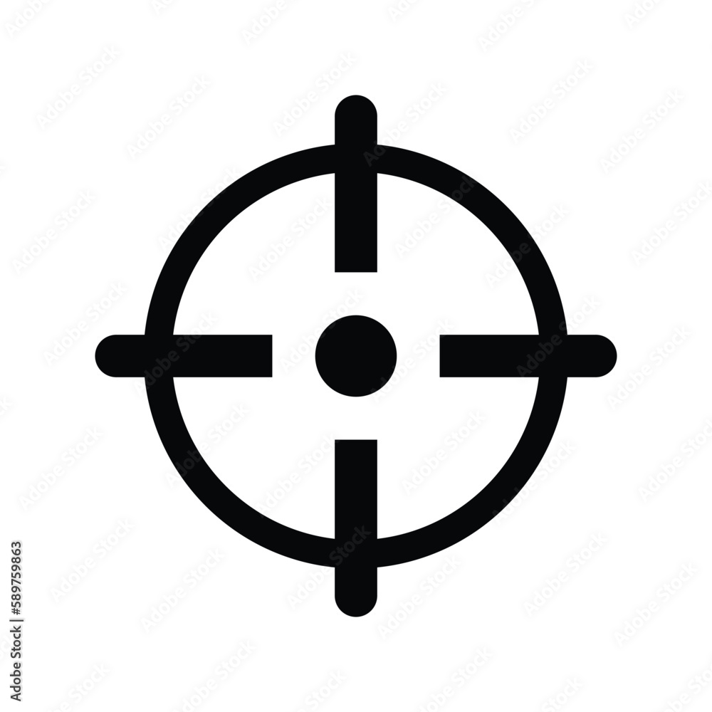 Aim goal vector icon Aim goal vector icon