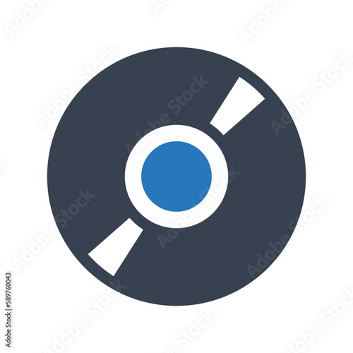 CD disc vector icon