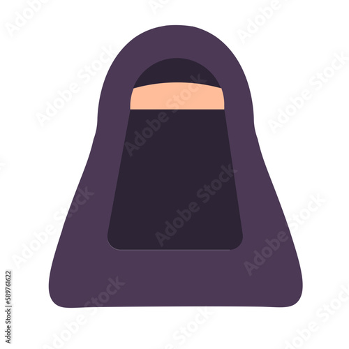 Muslimah Niqab Cadar Illustration Avatar photo