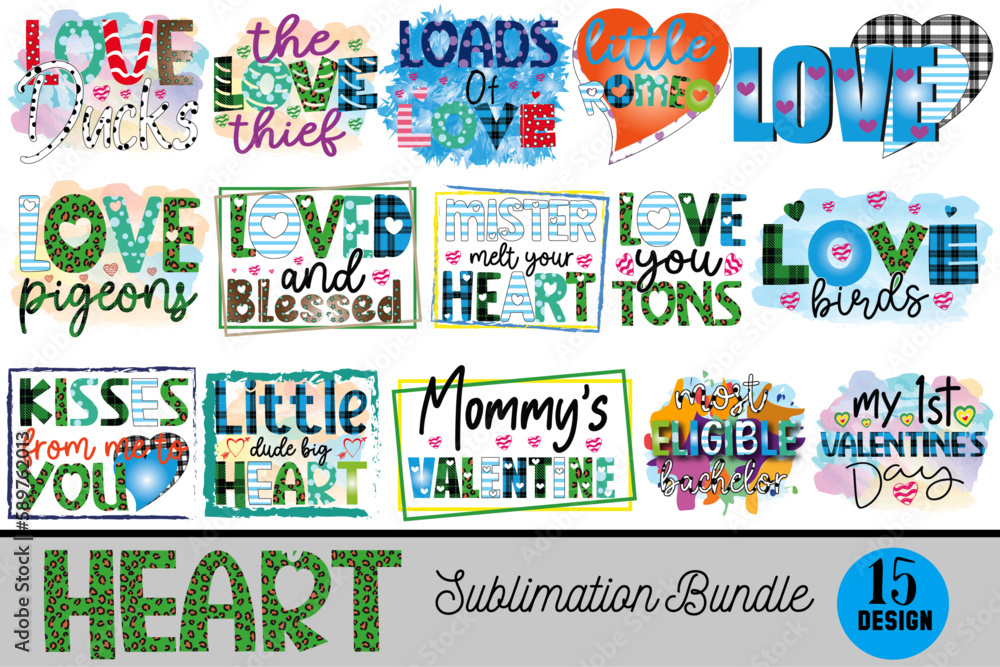 Heart Sublimation Bundle Heart Sublimation Bundle