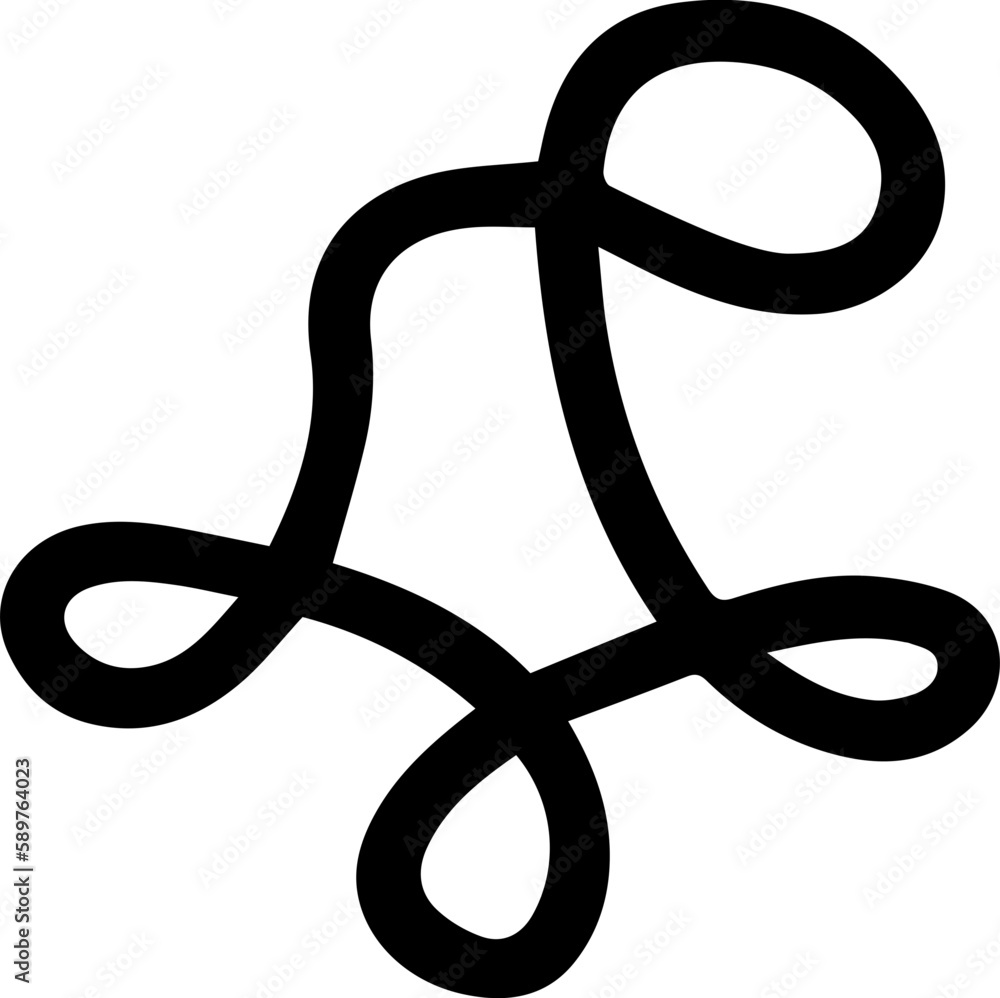 Abstract Line Shape Vector Abstract Line Shape Vector