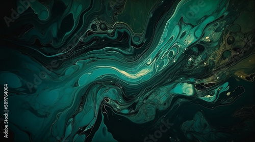 abstract background with Green Oil or Marble