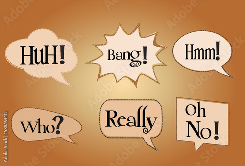 Text Speech Bubble vector