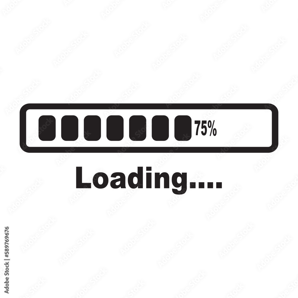Loading or buffering icon symbol,logo illustration design template. Loading or buffering icon symbol,logo illustration design template.
