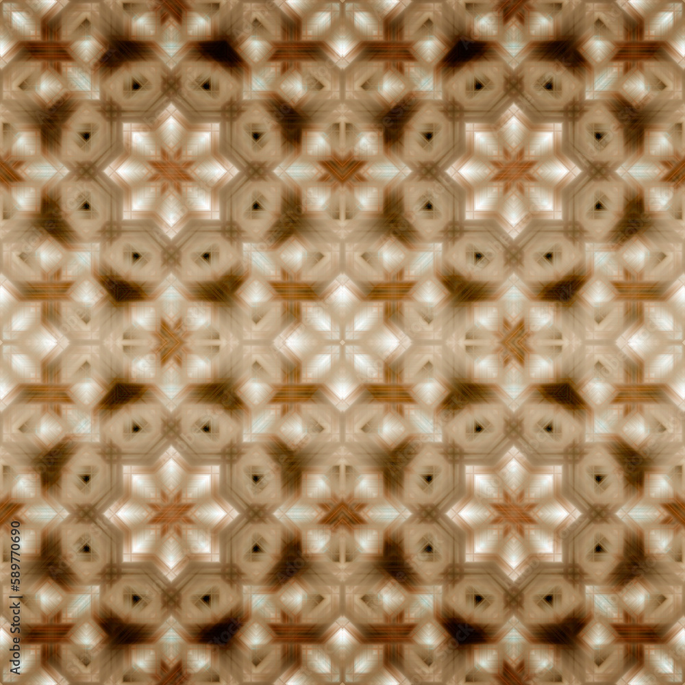 Fototapeta premium Floral oriental pattern with damask, arabesque and floral elements. Seamless abstract wallpaper and background, Golden color.