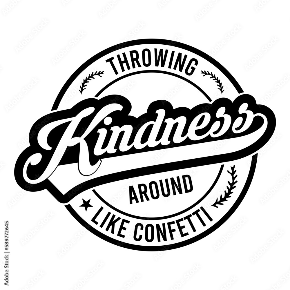 Throwing kindness around like confetti svg