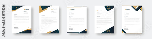 modern letterhead business style creative & clean of your corporate project design. abstract corporate professional letterhead template design.