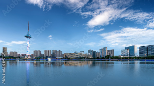 China Yancheng city landscape night view