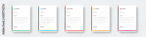 modern letterhead business style creative & clean of your corporate project design. abstract corporate professional letterhead template design.