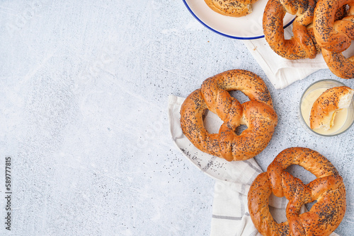 Freshly baked poppy seed pr...