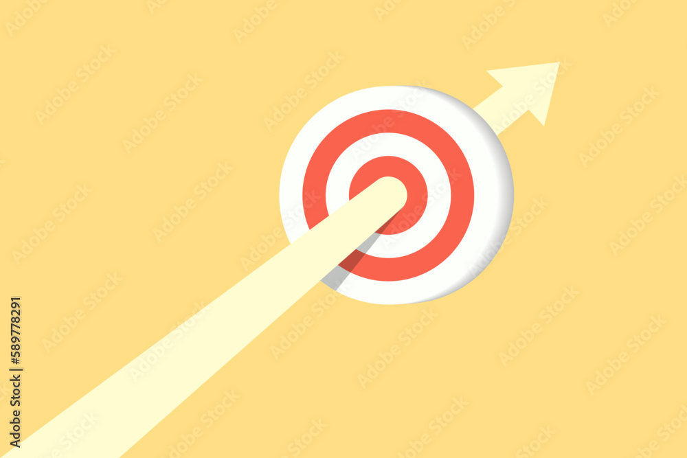 Arrows pierce the target, move forward, conquer difficulties. rushing on the arrow to the target, business and success concept goals Arrows pierce the target, move forward, conquer difficulties. rushing on the arrow to the target, business and success concept goals