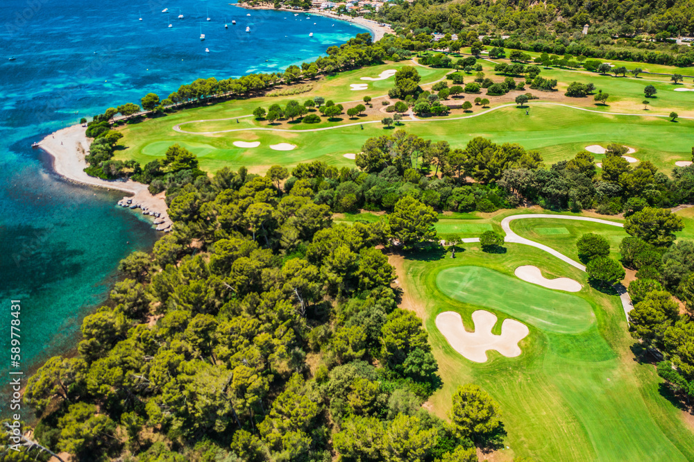 view of a golf resort
