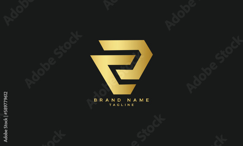 PEC, PCE, PE, EP, RE, ER, Abstract initial monogram letter alphabet logo design