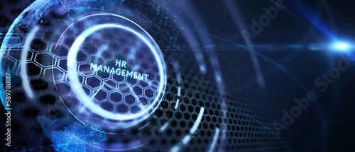Human Resources HR management Recruitment Employment Headhunting Concept. 3d illustration
