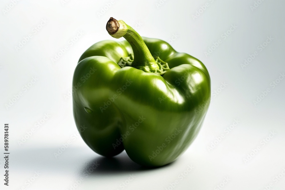 green bell pepper isolated on white green bell pepper isolated on white