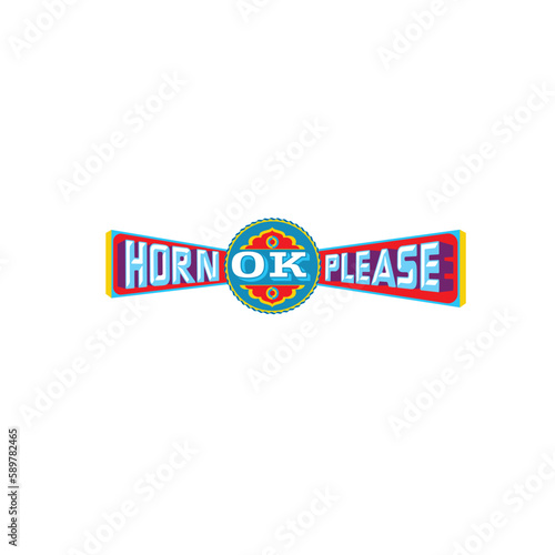 Horn Ok please Indian truck art design